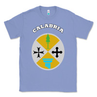 Colony Blue Calabria Coat of arms  Flag souvenir Italy Classic Tee - longCreatives