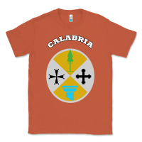 Copper Calabria Coat of arms  Flag souvenir Italy Classic Tee - longCreatives