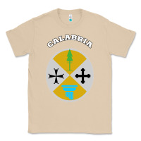Mushroom Calabria Coat of arms  Flag souvenir Italy Classic Tee - longCreatives