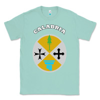 Seafoam Calabria Coat of arms  Flag souvenir Italy Classic Tee - longCreatives
