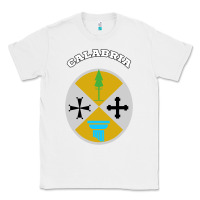 White Calabria Coat of arms  Flag souvenir Italy Classic Tee - longCreatives