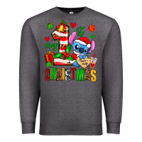 Charcoal Heather my first christmas stitch Premium Sweatshirt - AdoDesignShop