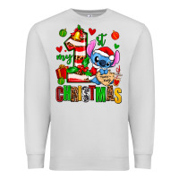 Dove Grey my first christmas stitch Premium Sweatshirt - AdoDesignShop