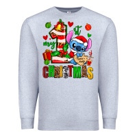 Heather Grey my first christmas stitch Premium Sweatshirt - AdoDesignShop