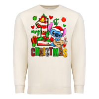 Sandshell my first christmas stitch Premium Sweatshirt - AdoDesignShop