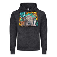 Vintage Arctic Cows Glitter Turquoise Leopard Sunflowers Vintage Hoodie - CowCowDesign