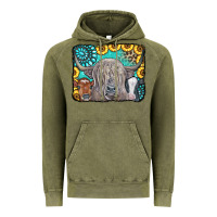 Vintage Olive Cows Glitter Turquoise Leopard Sunflowers Vintage Hoodie - CowCowDesign