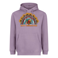 Lavender happy thanksgiving rainbow Heavyweight Hoodie - BarkalooDesign