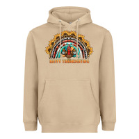 Mushroom happy thanksgiving rainbow Heavyweight Hoodie - BarkalooDesign