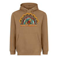 Toasted Coconut happy thanksgiving rainbow Heavyweight Hoodie - BarkalooDesign