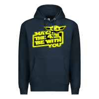 Navy may the 4th be with you Premium Hoodie - longCreatives