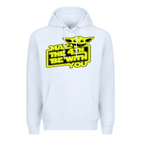 White may the 4th be with you Premium Hoodie - longCreatives