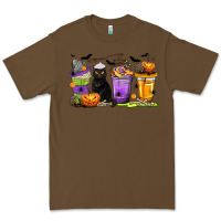 Cacao Halloween Cat Coffee Cups Premium Tee - texasbilliewilder