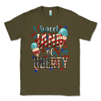 Army Green Sweet land of liberty 4th of july Classic Tee - HowdyJamesFarm