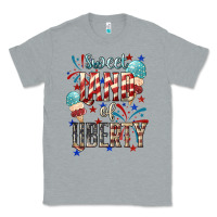 Heather Grey Sweet land of liberty 4th of july Classic Tee - HowdyJamesFarm