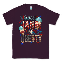Plum Sweet land of liberty 4th of july Classic Tee - HowdyJamesFarm