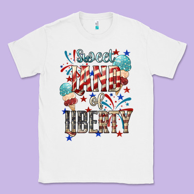 Sweet Land Of Liberty 4th Of July Classic Tee Designed By Howdyjamesfarm