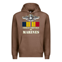 Chestnut Eagle FMF Corpsman 8404 T Back Design Premium Hoodie - longCreatives