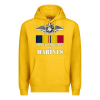 Lemon Eagle FMF Corpsman 8404 T Back Design Premium Hoodie - longCreatives