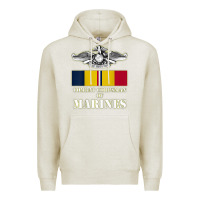 Oatmeal Heather Eagle FMF Corpsman 8404 T Back Design Premium Hoodie - longCreatives