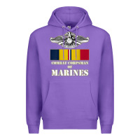 Purple Eagle FMF Corpsman 8404 T Back Design Premium Hoodie - longCreatives
