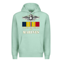 Seafoam Eagle FMF Corpsman 8404 T Back Design Premium Hoodie - longCreatives
