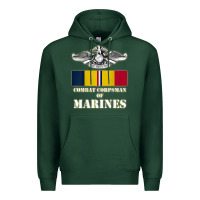 Sports Green Eagle FMF Corpsman 8404 T Back Design Premium Hoodie - longCreatives