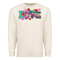 Sandshell love stitch Premium Sweatshirt - AdoDesignShop
