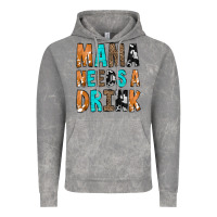 Cloud Rock Mama Needs a Drink Vintage Hoodie - CowCowDesign