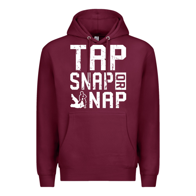 Tap Snap Or Nap Jiu Jitsu Hoodie Brazilian Bjj Gifts Premium Hoodie by longCreatives | Teevron