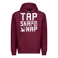 Burgundy Tap Snap Or Nap Jiu Jitsu Hoodie Brazilian BJJ Gifts Premium Hoodie - longCreatives