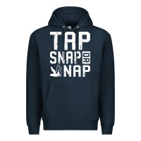 Navy Tap Snap Or Nap Jiu Jitsu Hoodie Brazilian BJJ Gifts Premium Hoodie - longCreatives