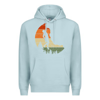 Blue Mist Retro Rock Climbing Vintage Climber Premium Hoodie - longCreatives