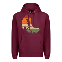 Retro Rock Climbing Vintage Climber Premium Hoodie | Teevron