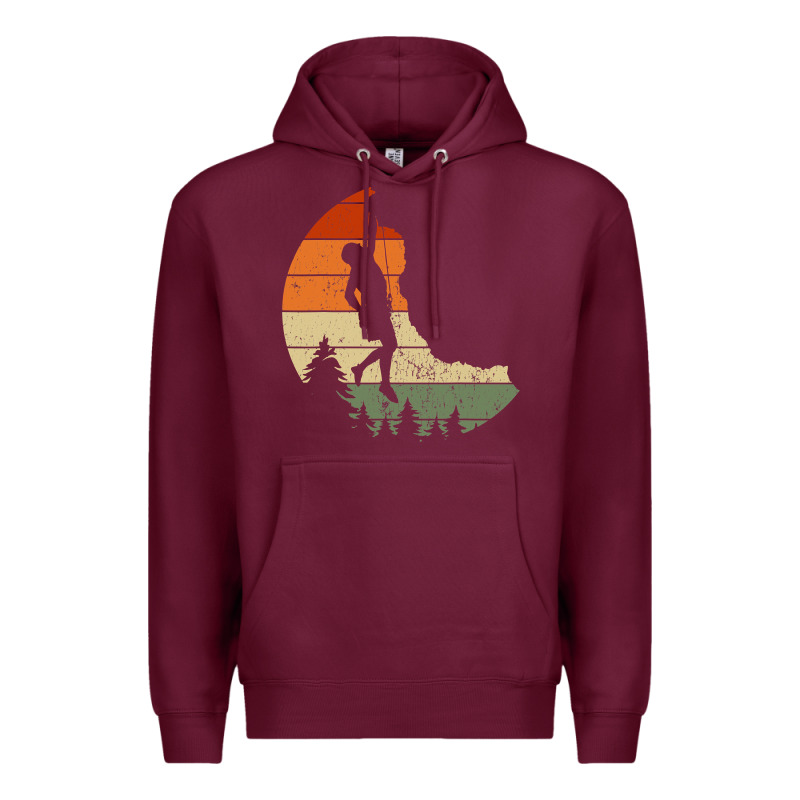 Retro Rock Climbing Vintage Climber Premium Hoodie by longCreatives | Teevron