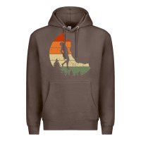 Coffee Retro Rock Climbing Vintage Climber Premium Hoodie - longCreatives