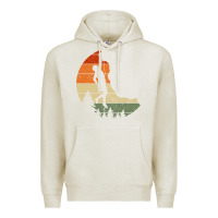 Oatmeal Heather Retro Rock Climbing Vintage Climber Premium Hoodie - longCreatives