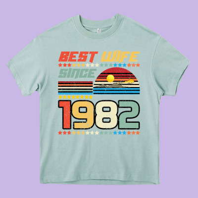 Best Wife Since 1982 Heavy Core Tee Designed By Bettercallsaul