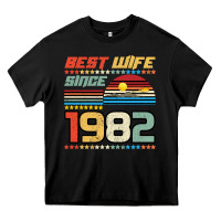 Black Best Wife Since 1982 Heavy Core Tee - Bettercallsaul