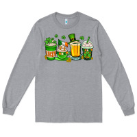 Heather Grey St. Patrick's Day coffee cups Long Sleeve Tee - OliviaCreatesArt
