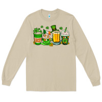 Mushroom St. Patrick's Day coffee cups Long Sleeve Tee - OliviaCreatesArt