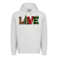Dove Grey Christmas Tree Love Premium Hoodie - RanaPortraitStore