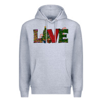 Heather Grey Christmas Tree Love Premium Hoodie - RanaPortraitStore
