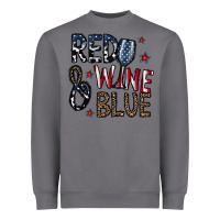 Storm red wine blue Heavyweight Sweatshirt - CowhideDigitalArt
