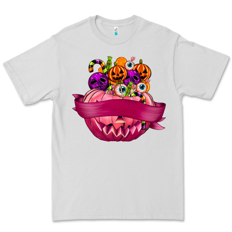 Personalized Girl Halloween Candy Premium Tee by texasbilliewilder | Teevron