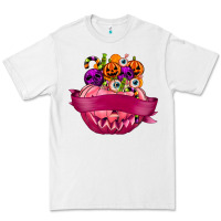 White Personalized Girl Halloween Candy Premium Tee - texasbilliewilder
