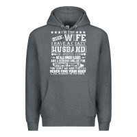 Rock i am a lucky wife i have a crazy husband valentine gift Premium Hoodie - longCreatives