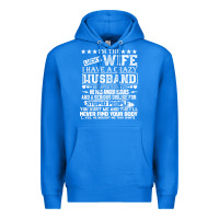 True Royal i am a lucky wife i have a crazy husband valentine gift Premium Hoodie - longCreatives