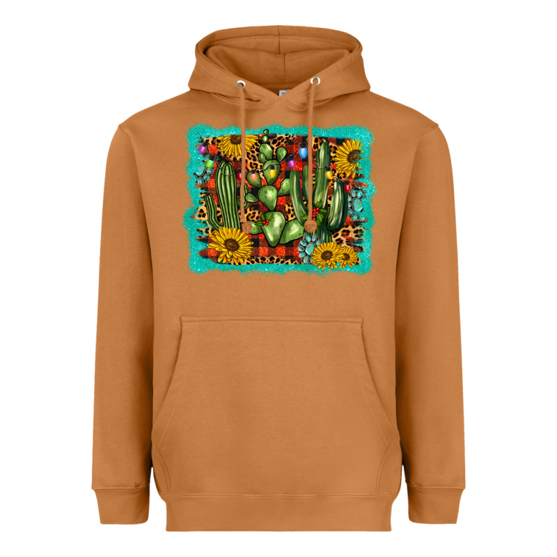 Cactus Christmas Heavyweight Hoodie by BarkalooDesign | Teevron