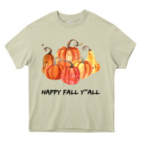 Mossy Happy Fall Y all Heavy Core Tee - Bettercallsaul